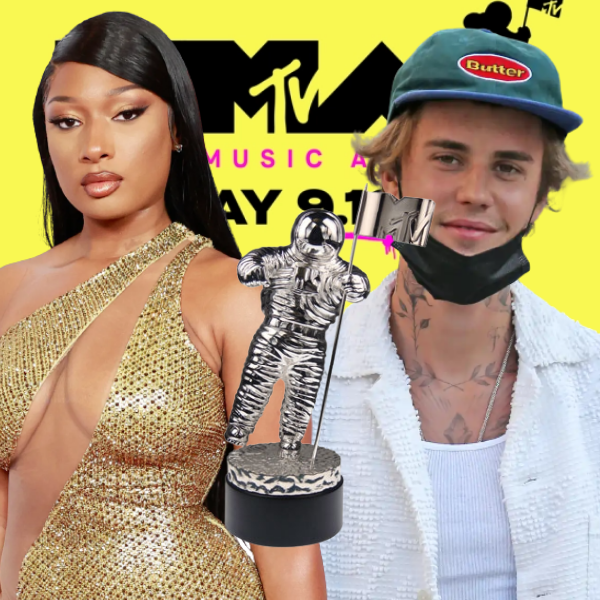 Megan Thee Stallion, Justin Bieber, and the VMA award statue