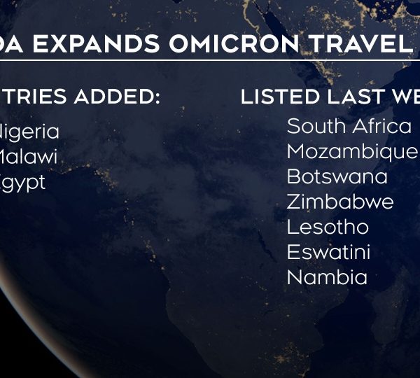 Canada adds three more African countries to omicron-related COVID-19 travel ban